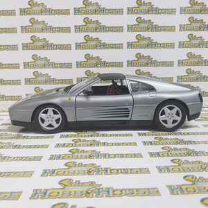 Bburago - 1/18 Scale - Ferrari 348ts in Grey Diecast Scale Model Replica