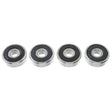 G-Force - Chrome Ball Bearing (ABEC3) Rubber Shielded 6x19x6 (4pcs) #GF-0500-012
