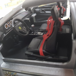 Bburago - 1/18 Scale - Ferrari 348ts in Grey Diecast Scale Model Replica