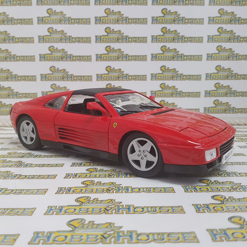 Burago - 1/18 Scale - Ferrari 348ts in Red Diecast Scale Model Replica
