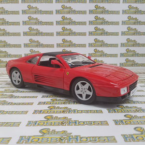 Burago - 1/18 Scale - Ferrari 348ts in Red Diecast Scale Model Replica