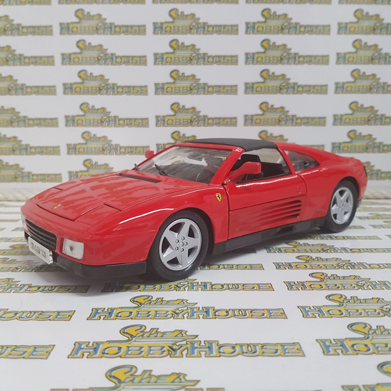 Burago - 1/18 Scale - Ferrari 348ts in Red Diecast Scale Model Replica