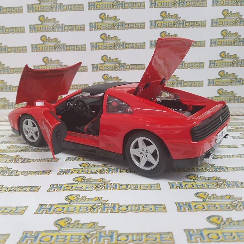 Burago - 1/18 Scale - Ferrari 348ts in Red Diecast Scale Model Replica