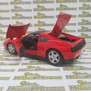 Burago - 1/18 Scale - Ferrari 348ts in Red Diecast Scale Model Replica