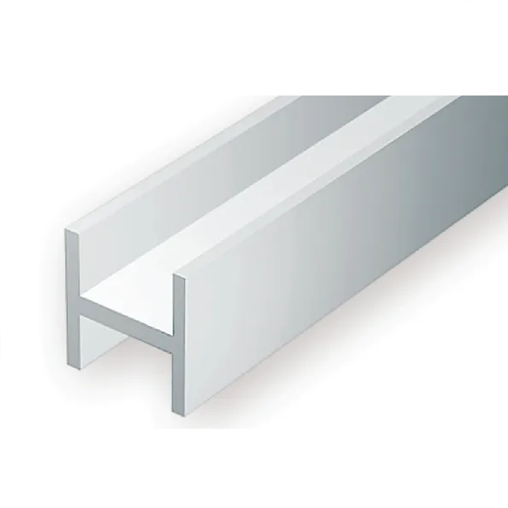 Evergreen Scale Models – H-Column Styrene – 3/16" (.188) (4.8mm) 3 Pieces #286
