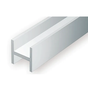Evergreen Scale Models – H-Column Styrene – 3/16" (.188) (4.8mm) 3 Pieces #286