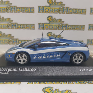 Minichamps 400 103590 - 1/43 Scale Lamborghini Gallardo 2004 Polizia Diecast Scale Model Replica