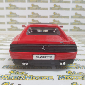 Burago - 1/18 Scale - Ferrari 348ts in Red Diecast Scale Model Replica