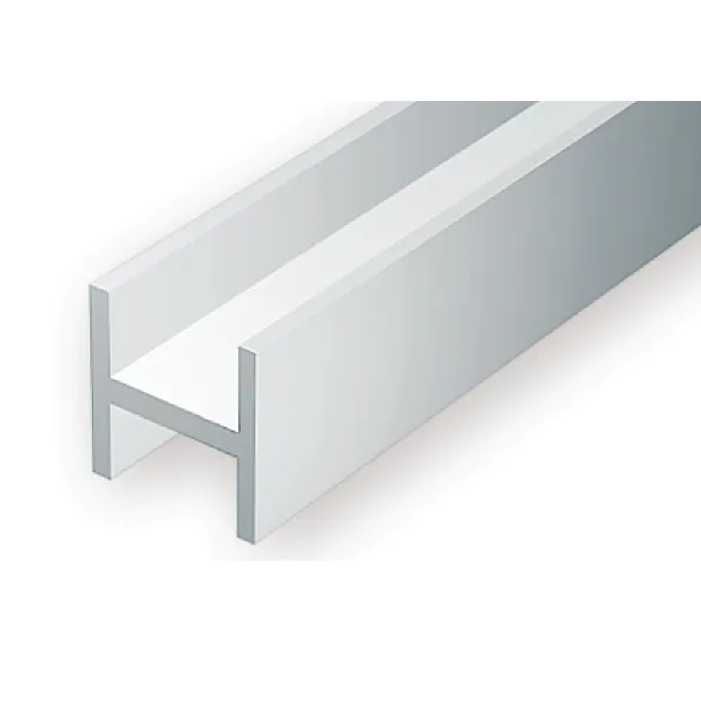 Evergreen Scale Models – H-Column Styrene – .080" (2.0mm) 4 Pieces #282
