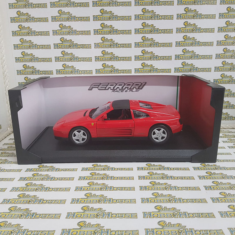 Burago - 1/18 Scale - Ferrari 348ts in Red Diecast Scale Model Replica