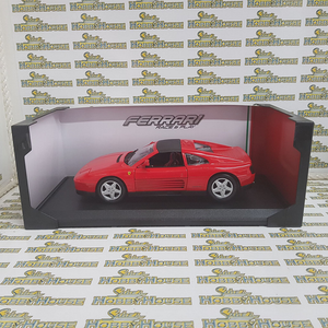 Burago - 1/18 Scale - Ferrari 348ts in Red Diecast Scale Model Replica