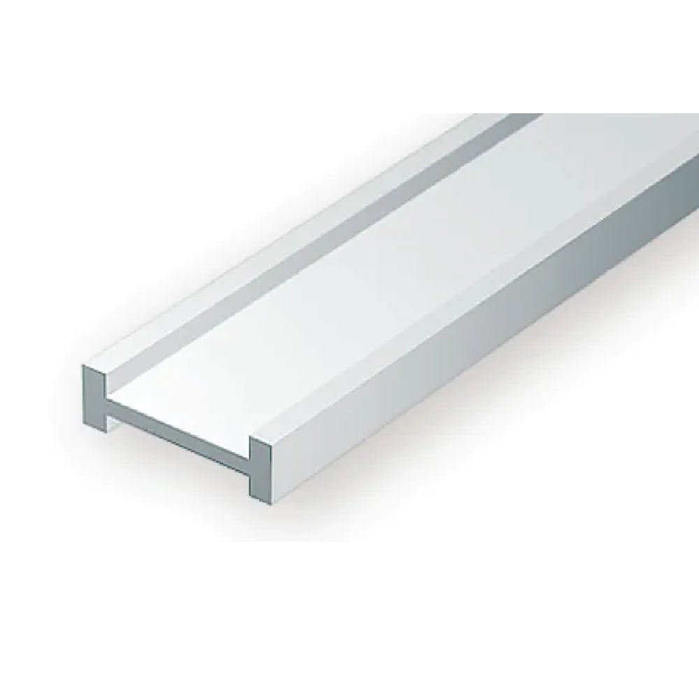 Evergreen Scale Models – I-Beam Styrene – 1/4" (.250mm) (6.4mm) 3 Pieces #277