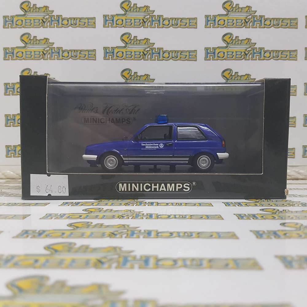 Minichamps - 1/43 Scale - Volkswagen Golf II 1985 ´THW´ Diecast Scale Model Replica