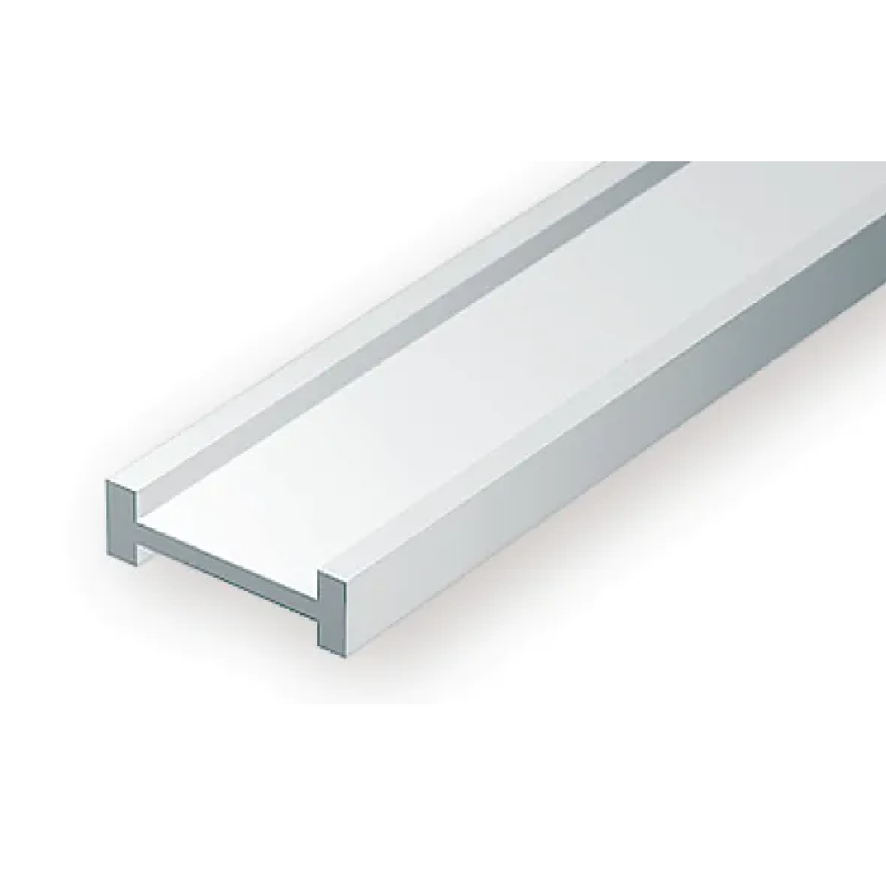 Evergreen Scale Models – I-Beam Styrene – 1/8" (.25mm) (3.2mm) 4 Pieces #274