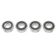 G-Force - Chrome Ball Bearing (ABEC3) Rubber Shielded 5x13x4 (4pcs) #GF-0500-008