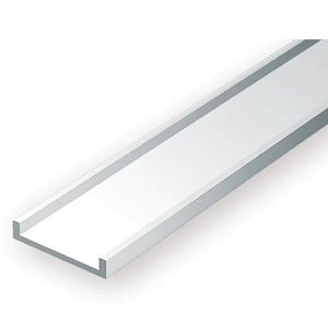 Evergreen Scale Models - Channel Styrene – 5/32 (.156) (4.0mm) 4 Pieces #265