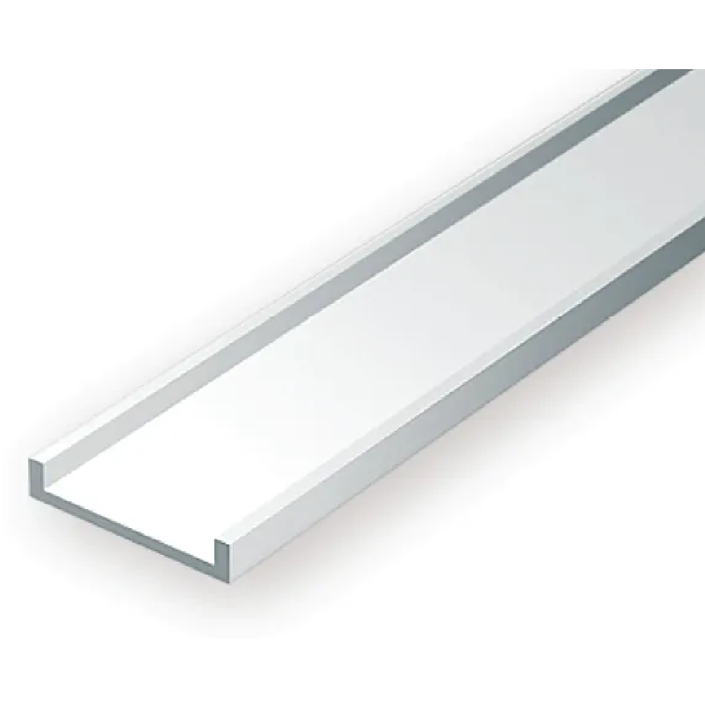 Evergreen Scale Models - Channel Styrene – 1/8 (.125) (3.2mm) 4 Pieces #264