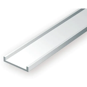 Evergreen Scale Models - Channel Styrene – 1/8 (.125) (3.2mm) 4 Pieces #264