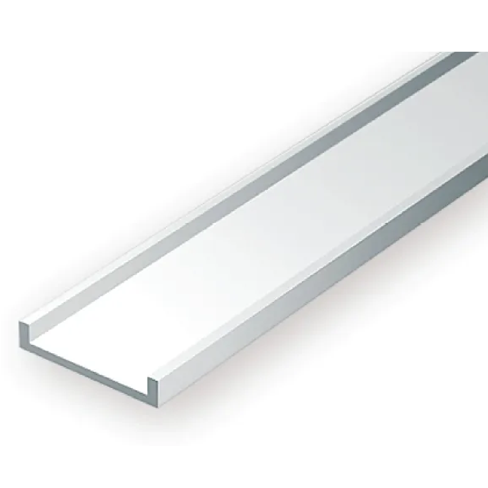 Evergreen Scale Models - Channel Styrene – .100" (2.5mm) 4 Pieces #263