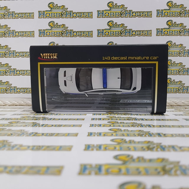 Vitesse 29316 1/43 Scale Mitsubishi Lancer Evolution X - Greece Police Diecast Scale Model Replica