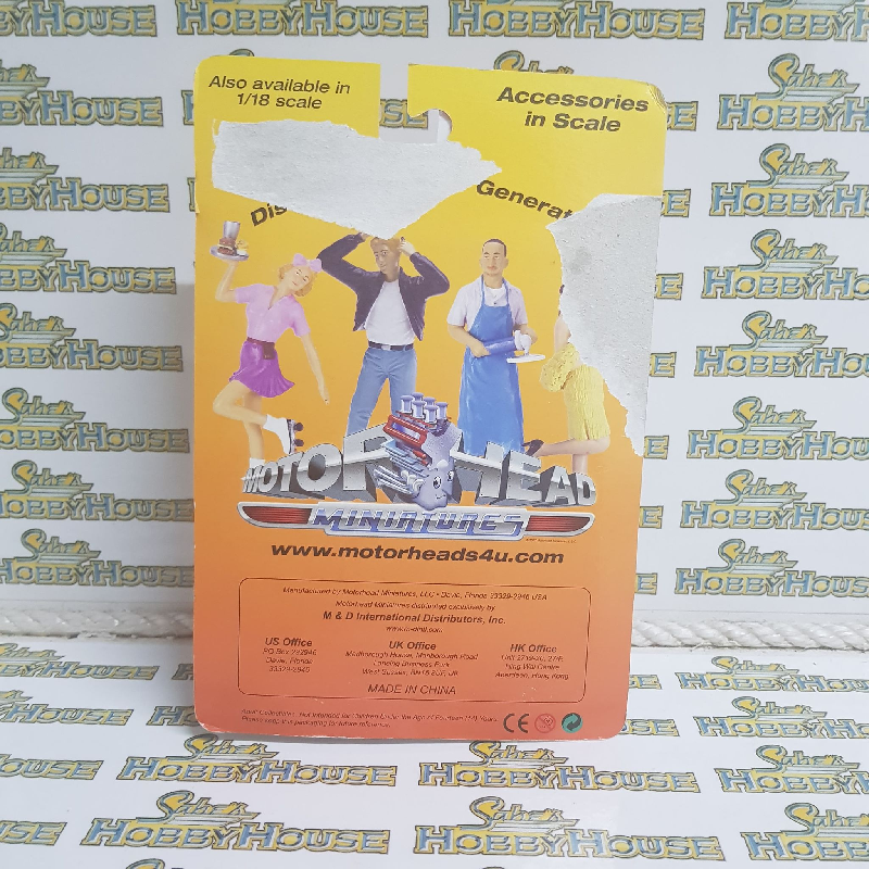 Motor Heads Miniatures - 1/24 Scale - #292 Emily with Dog Hand Painted Cold-Cast Resin Figurine #00292