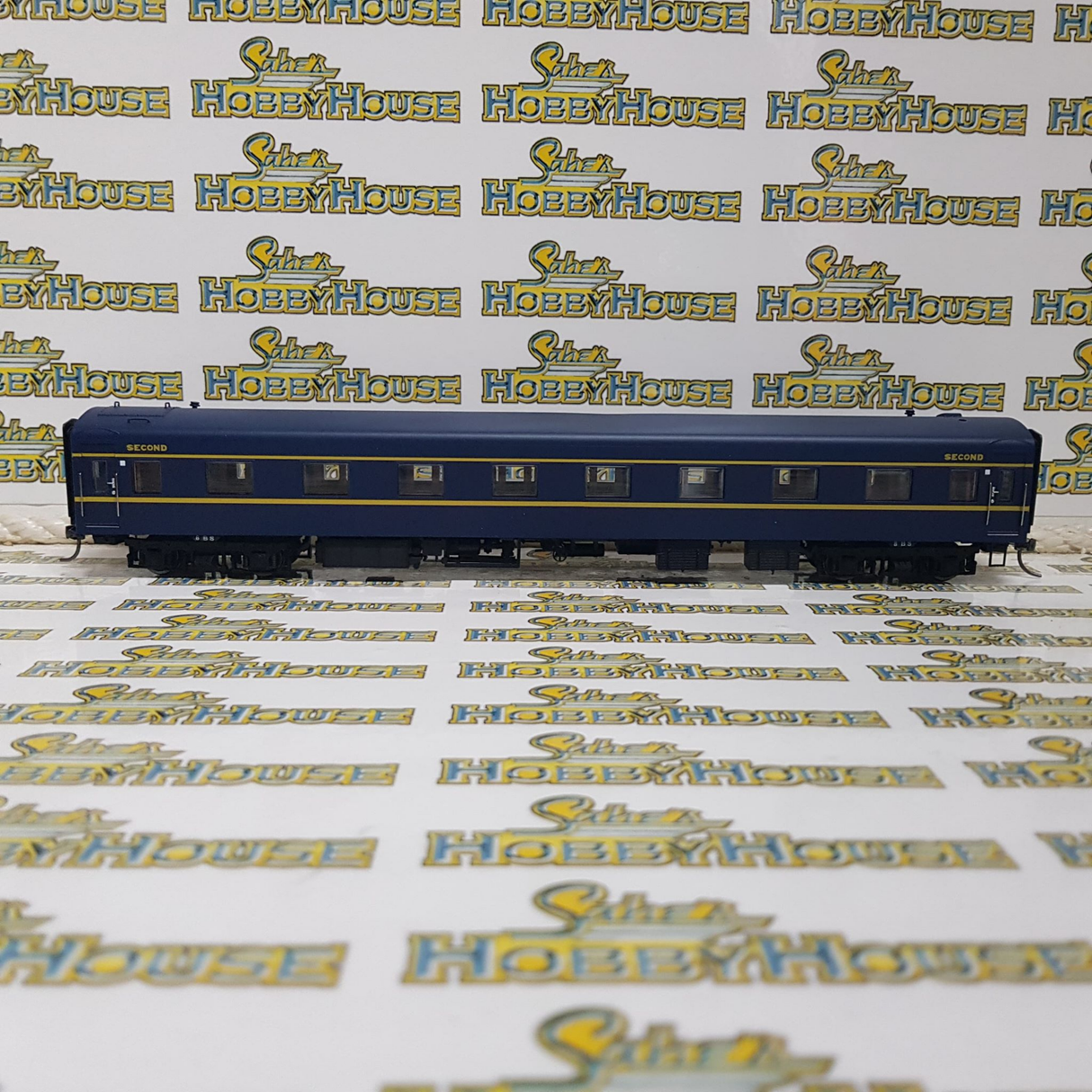 Powerline - H0/00 Scale - PC-421E 8BS VR Blue & Gold S Type Carriage Second Sans Serif