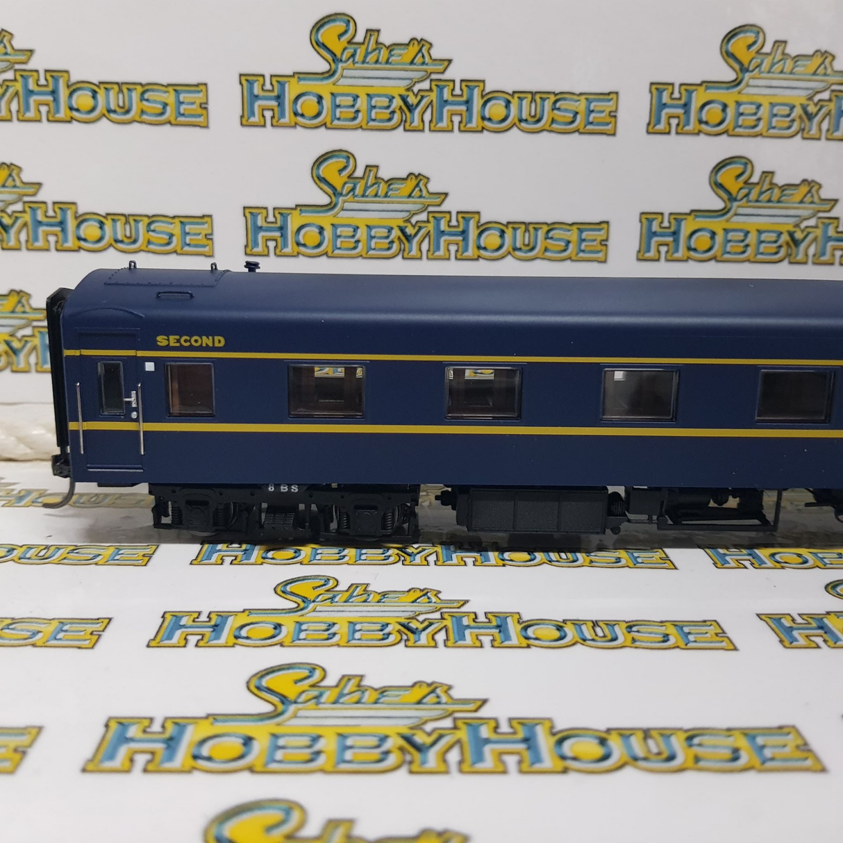 Powerline - H0/00 Scale - PC-421E 8BS VR Blue & Gold S Type Carriage Second Sans Serif