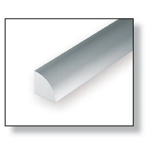 Evergreen Scale Models - Quarter Round Styrene – .040" (1.0mm) 5 Pieces #247