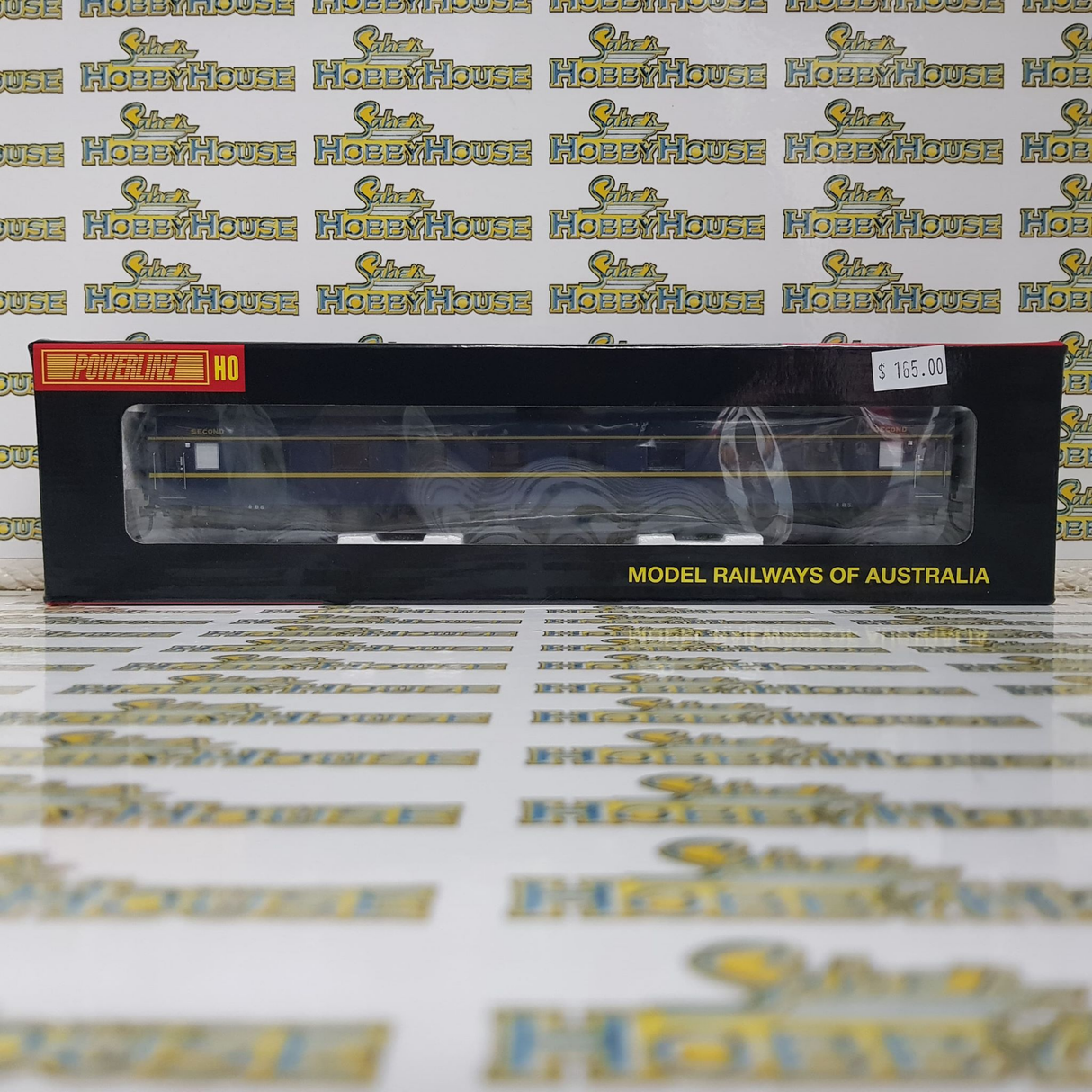 Powerline - H0/00 Scale - PC-421E 8BS VR Blue & Gold S Type Carriage Second Sans Serif