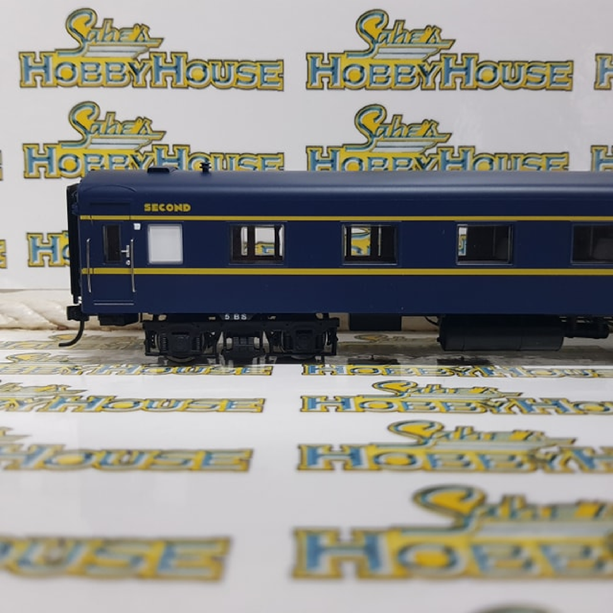 Powerline - H0/00 Scale - PC-404A 5BS VR Blue & Gold S Type Carriage Second Art Deco