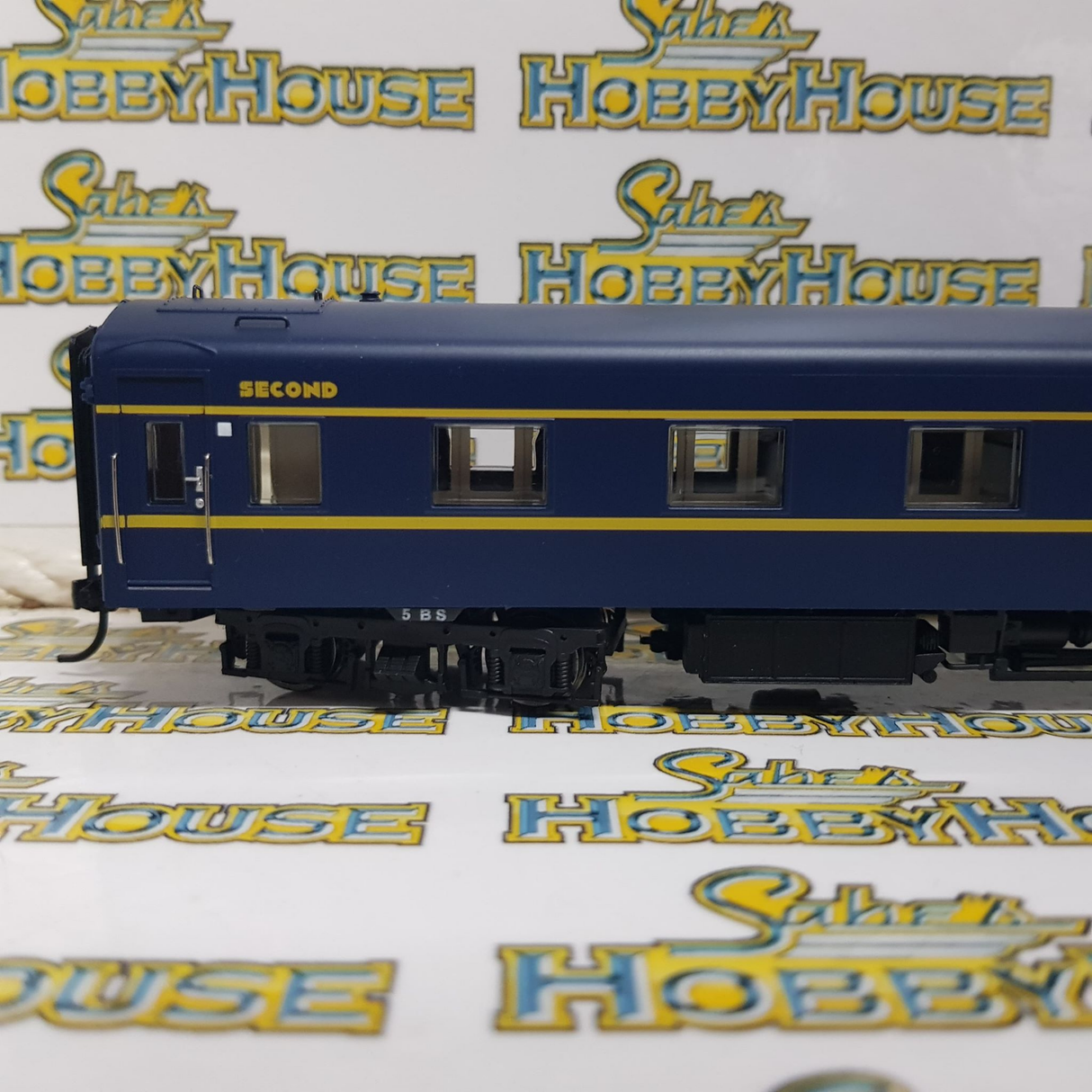 Powerline - H0/00 Scale - PC-404A 5BS VR Blue & Gold S Type Carriage Second Art Deco