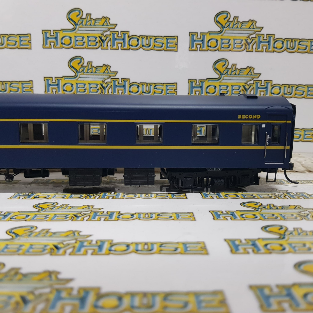 Powerline - H0/00 Scale - PC-404A 5BS VR Blue & Gold S Type Carriage Second Art Deco