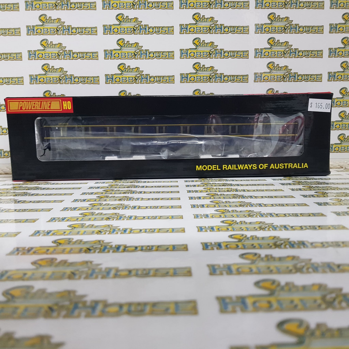 Powerline - H0/00 Scale - PC-404A 5BS VR Blue & Gold S Type Carriage Second Art Deco