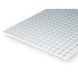 Evergreen Scale Models - Sheet Styrene – Sidewalk 1/2" Squares (12.7mm) .040" Thick (1.0mm) #4518