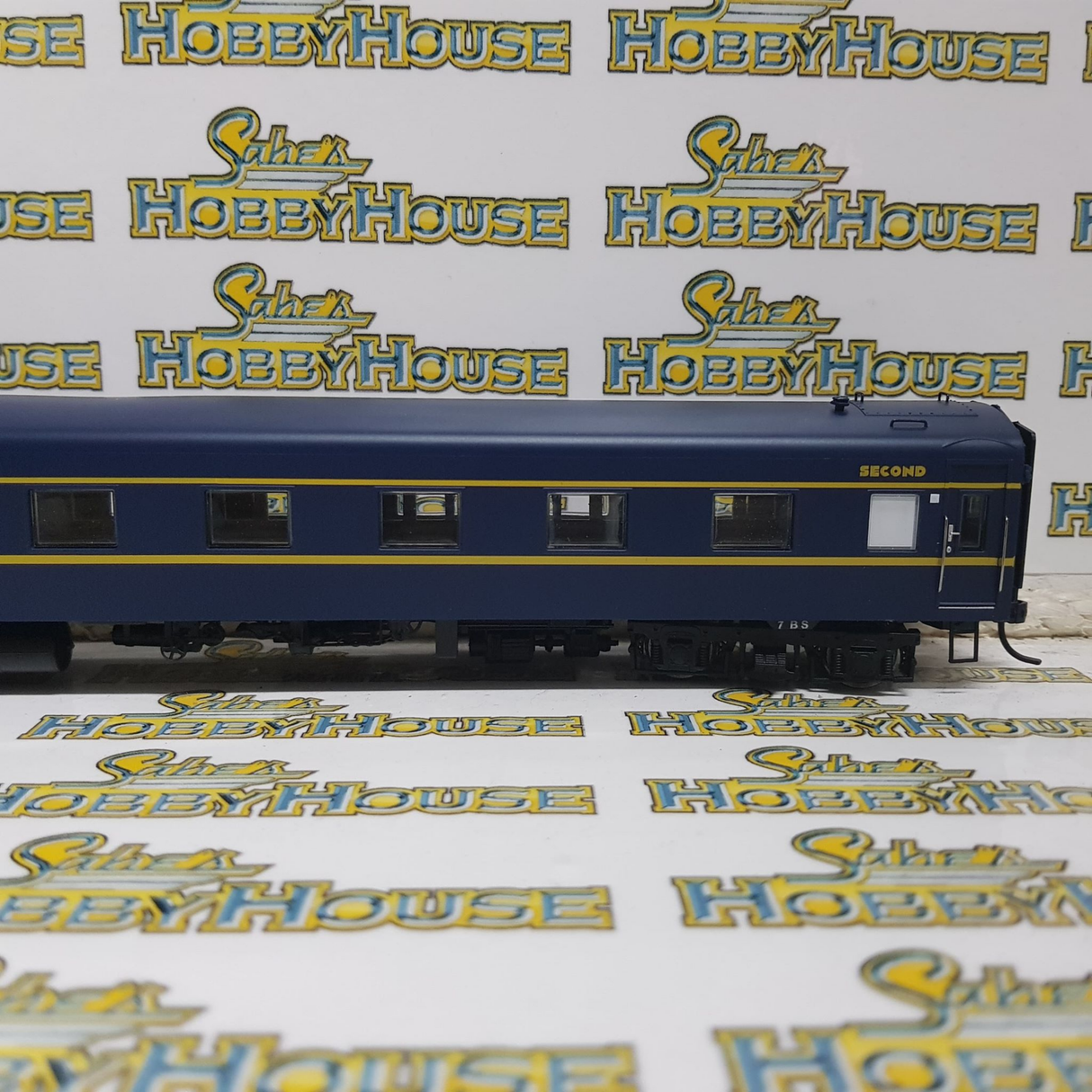 Powerline - H0/00 Scale - PC-404C 7BS VR Blue & Gold S Type Carriage Second Art Deco