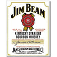 Tin Sign - Jim Beam White Label Kentucky Straight Bourbon Whiskey