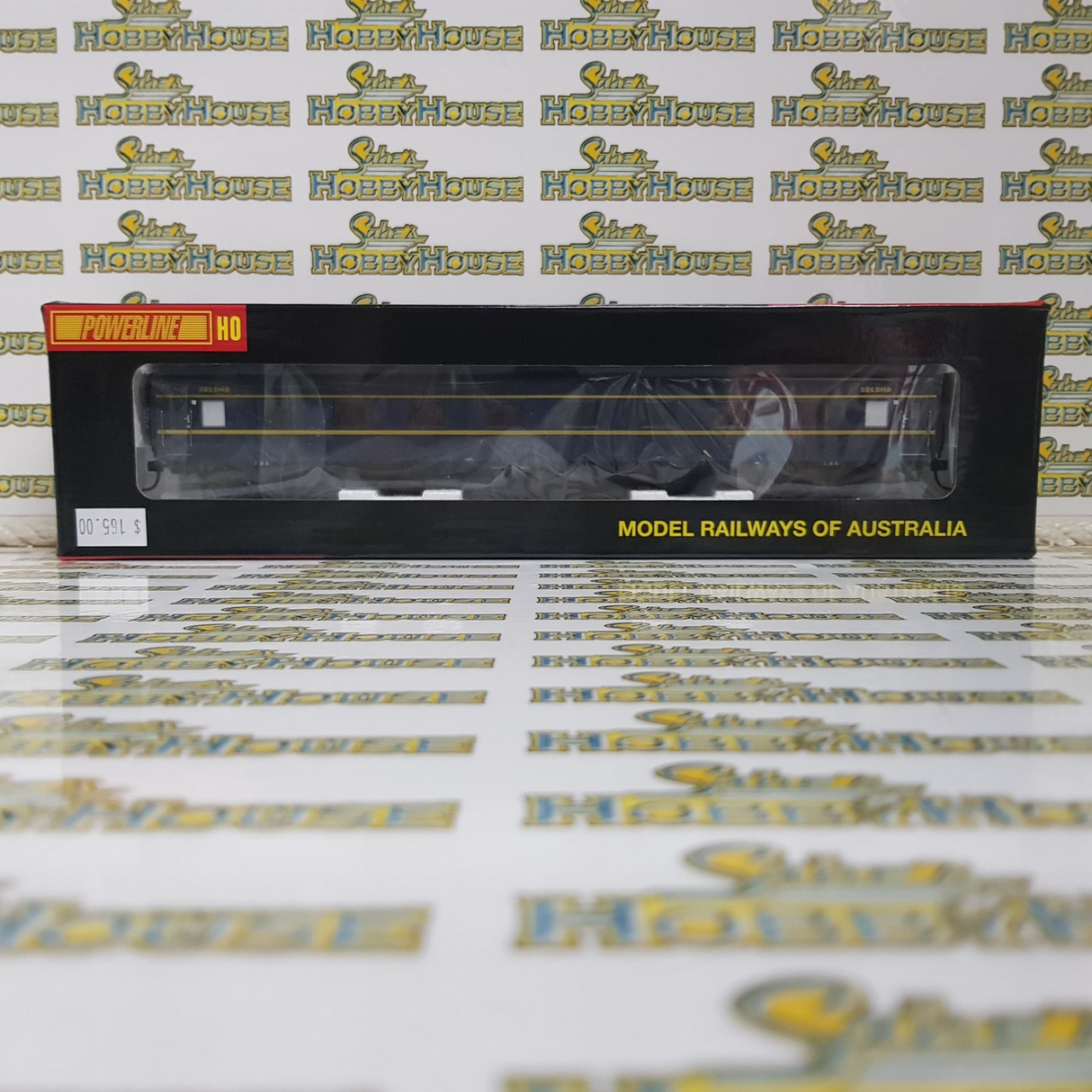 Powerline - H0/00 Scale - PC-404C 7BS VR Blue & Gold S Type Carriage Second Art Deco