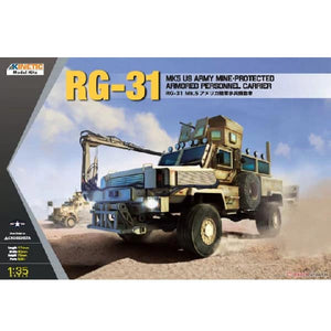 Kinetic Model - 1/35 Scale - RG-31 MK5 US Army Mine-Protected Armored Personnel Carrier Plastic Model Kit