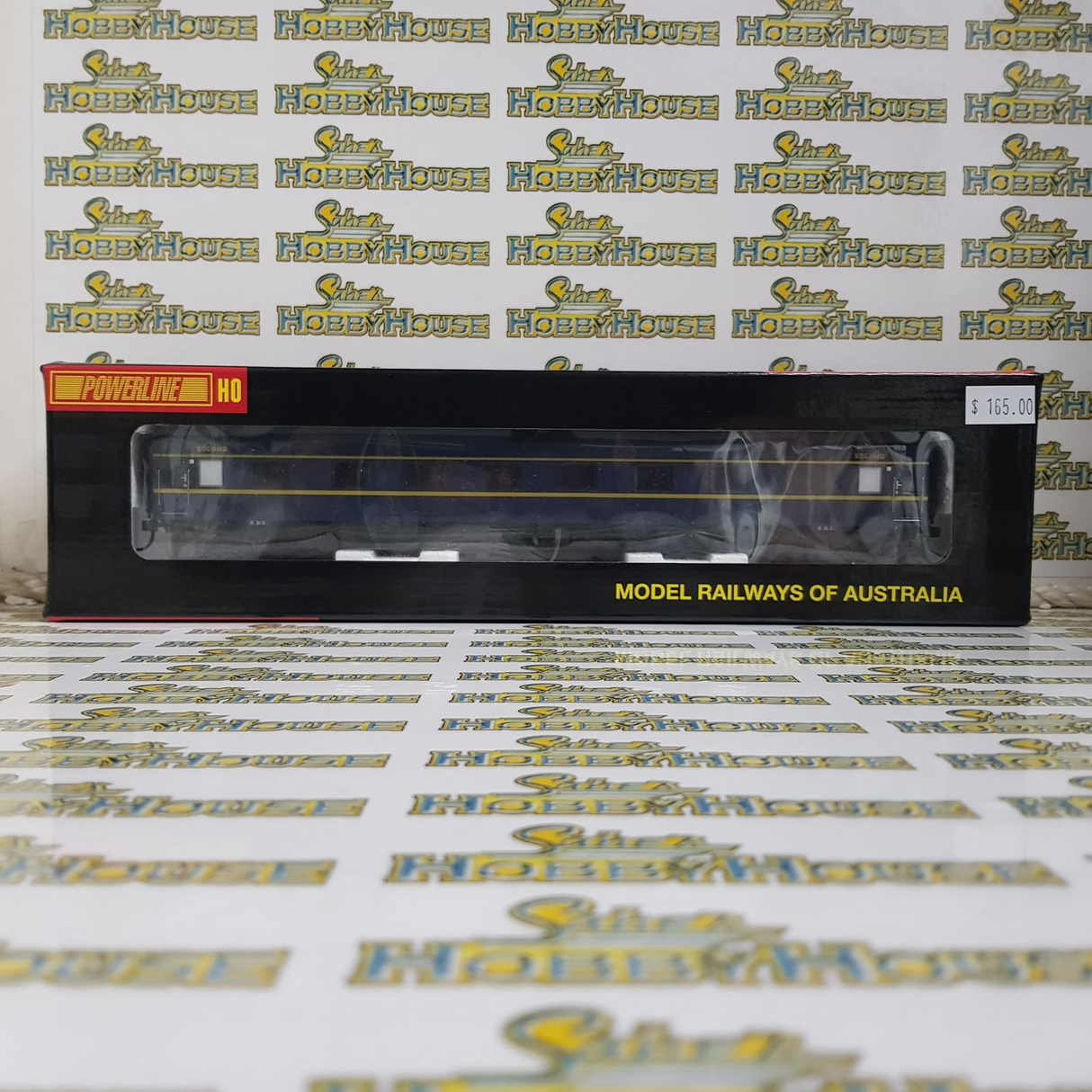 Powerline - H0/00 Scale - PC-404B 6BS VR Blue & Gold S Type Carriage Second Art Deco