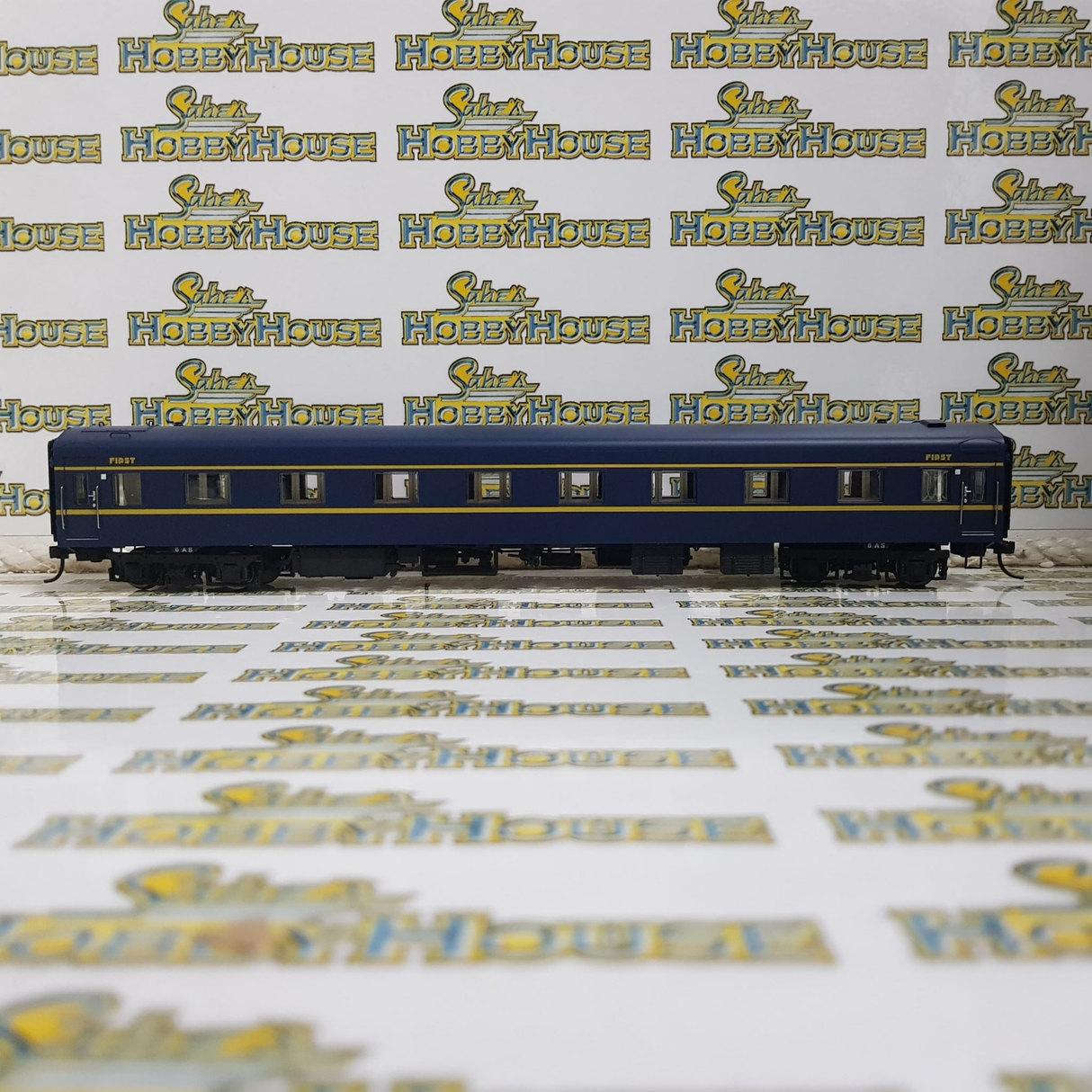 Powerline - H0/00 Scale - PC-403A 6AS VR Blue & Gold S Type Carriage First Art Deco