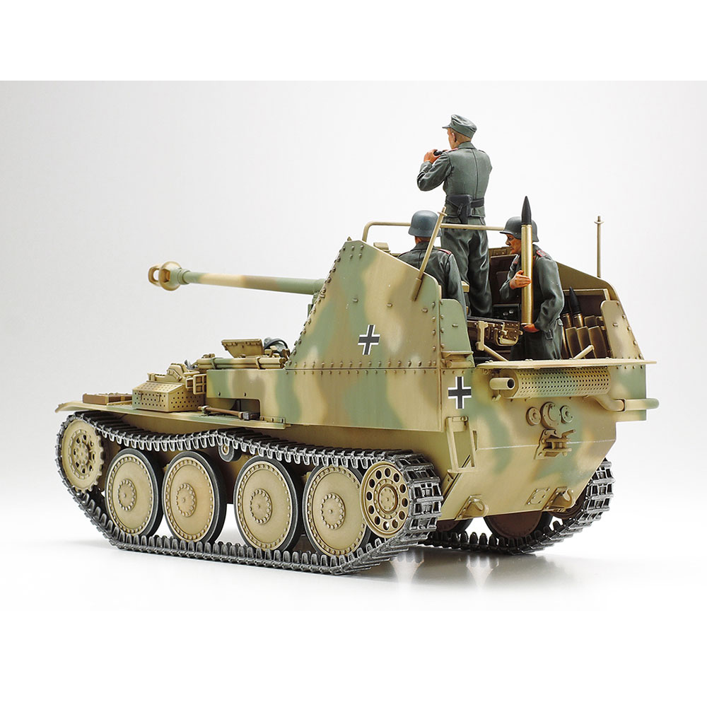Tamiya - 1/35 Scale - German Tank Destroyer Marder III M Normandy Front (Includes 5 Figures and 2 Kinds of Markings) Plastic Model Kit