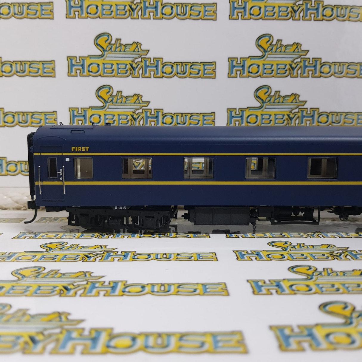Powerline - H0/00 Scale - PC-403A 6AS VR Blue & Gold S Type Carriage First Art Deco