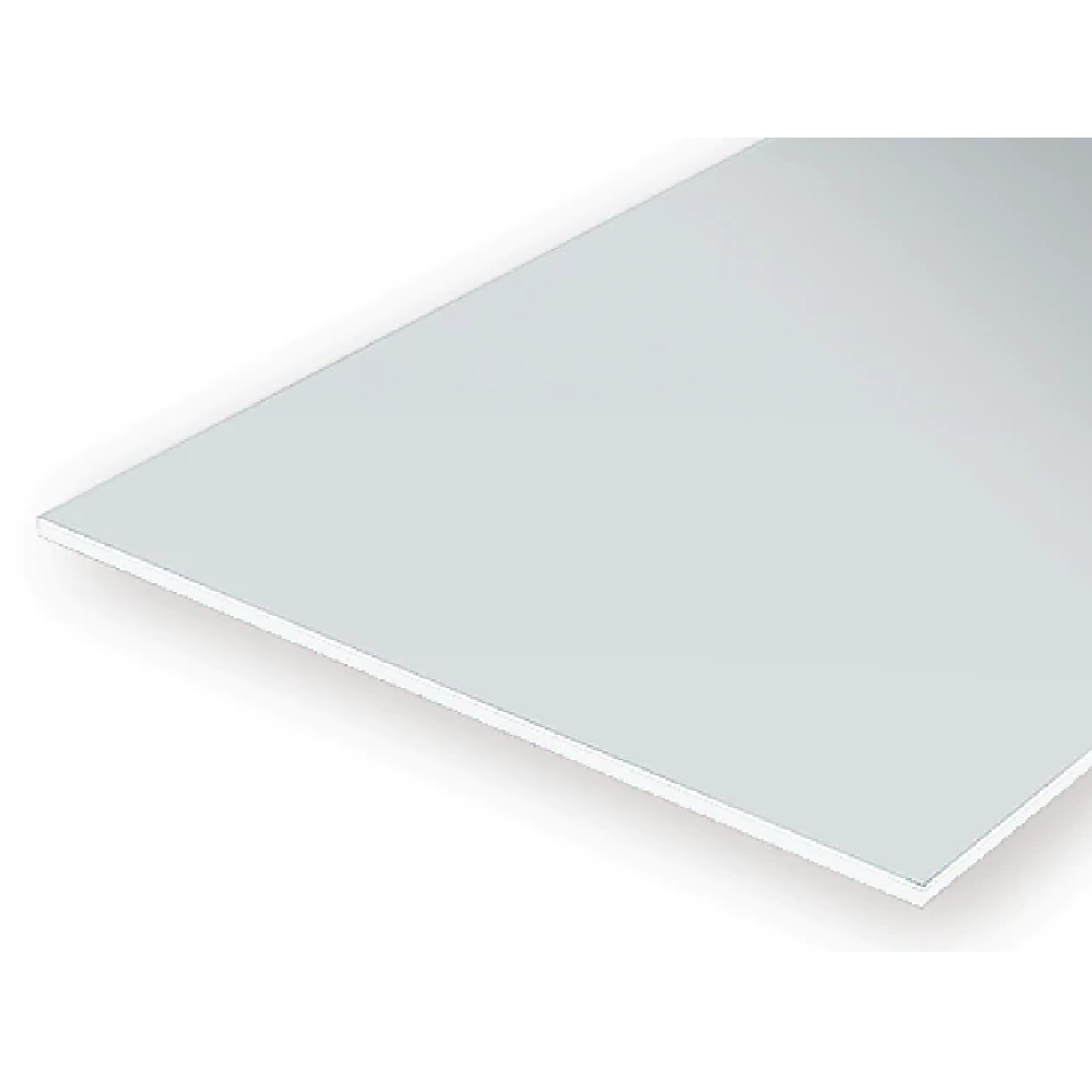 Evergreen Scale Models - Sheet Styrene - Plain .010", .020", .040" Thick Opaque White 3x Polystyrene Sheets #9008