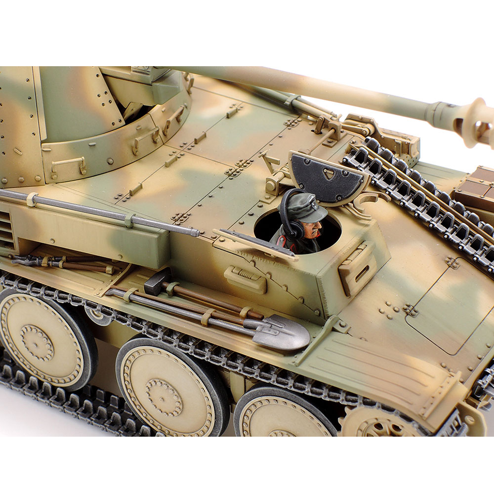Tamiya - 1/35 Scale - German Tank Destroyer Marder III M Normandy Front (Includes 5 Figures and 2 Kinds of Markings) Plastic Model Kit