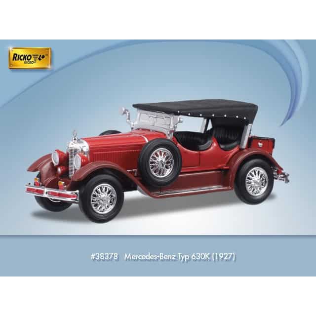 Ricko Ricko - HO/00 Scale - Mercedes-Benz Typ 630K (1927) in Red Scale Model Replica