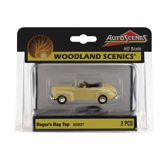 Woodland Scenics - Autoscenes - HO/00 Scale - Roger's Rag Top Plastic Scale Model Replica