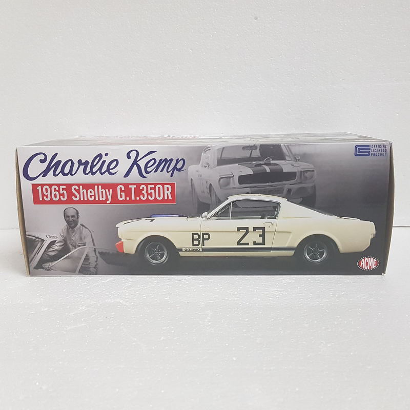 ACME A1801813 - 1/18 Scale - Charlie Kemp 1965 Shelby G.T.350R only 123 Diecast Scale Model Replica's made