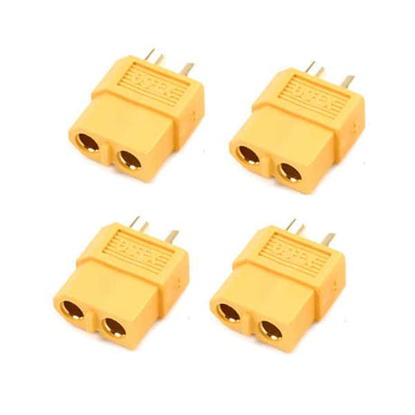 GForce RC - XT60 Gold Plated Female Connectors 4Pcs #GF-1003-003