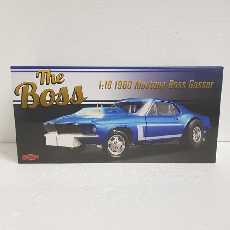 GMP 18913 - 1/18 Scale the Boss AA/GS 1969 Ford Mustang Boss Gasser Diecast Scale Model Replica