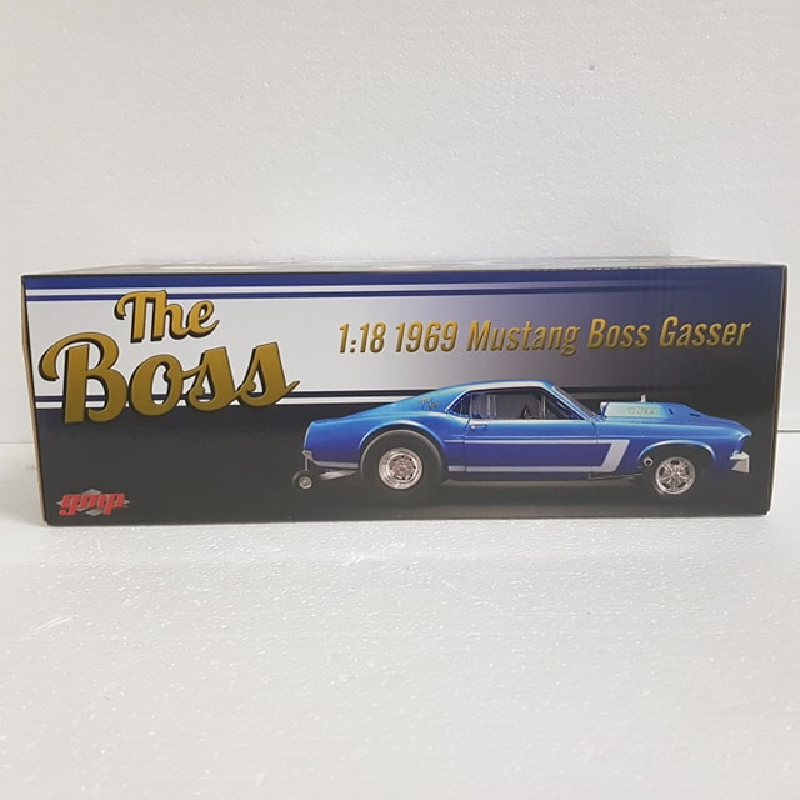 GMP 18913 - 1/18 Scale the Boss AA/GS 1969 Ford Mustang Boss Gasser Diecast Scale Model Replica